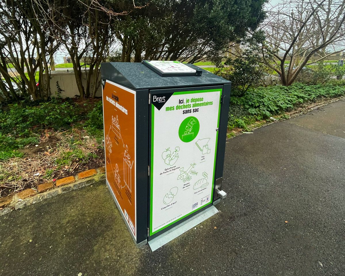 abri bac biodéchets 240 litres brest