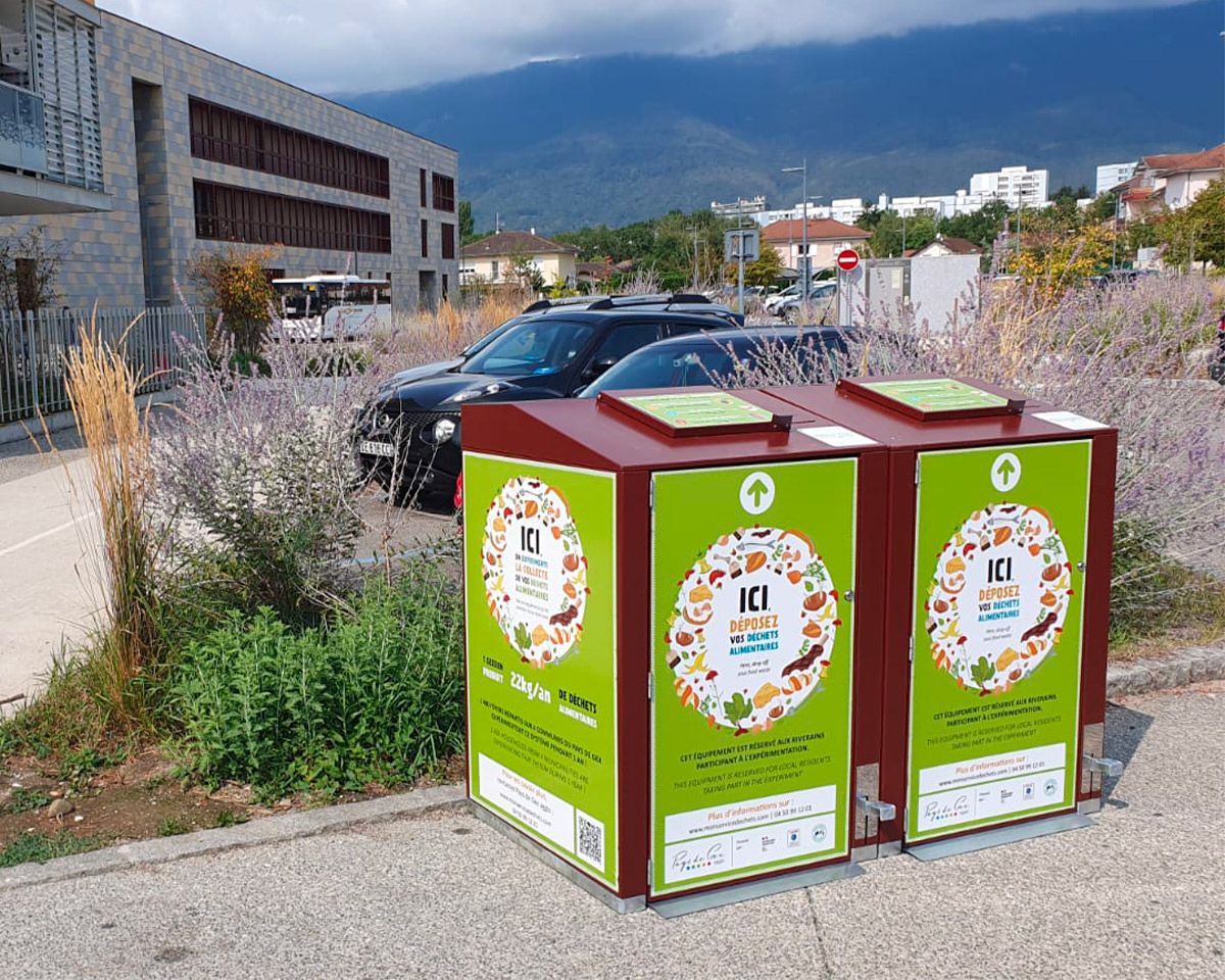 point d'apport volontaire biodéchets 240 litres