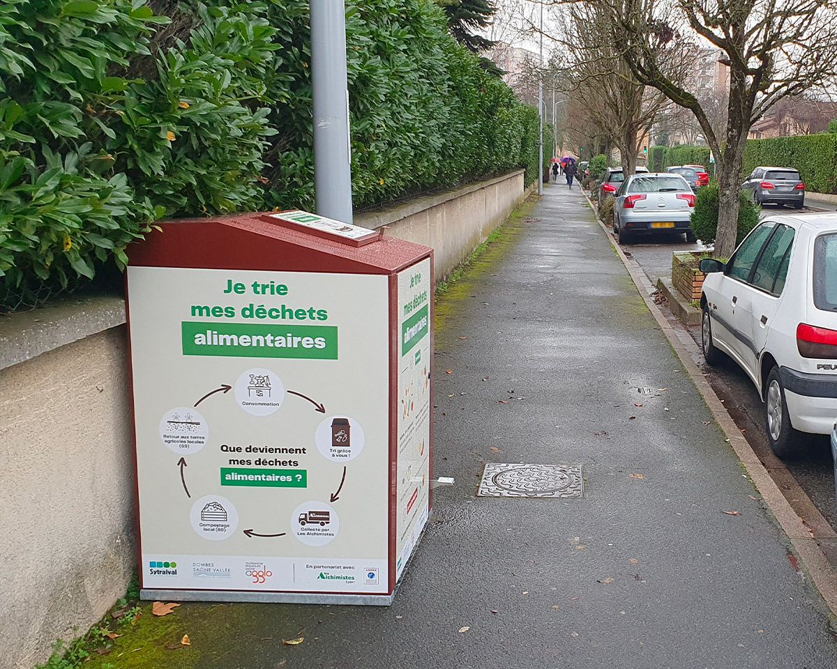 point d'apport volontaire biodéchets 240 litres