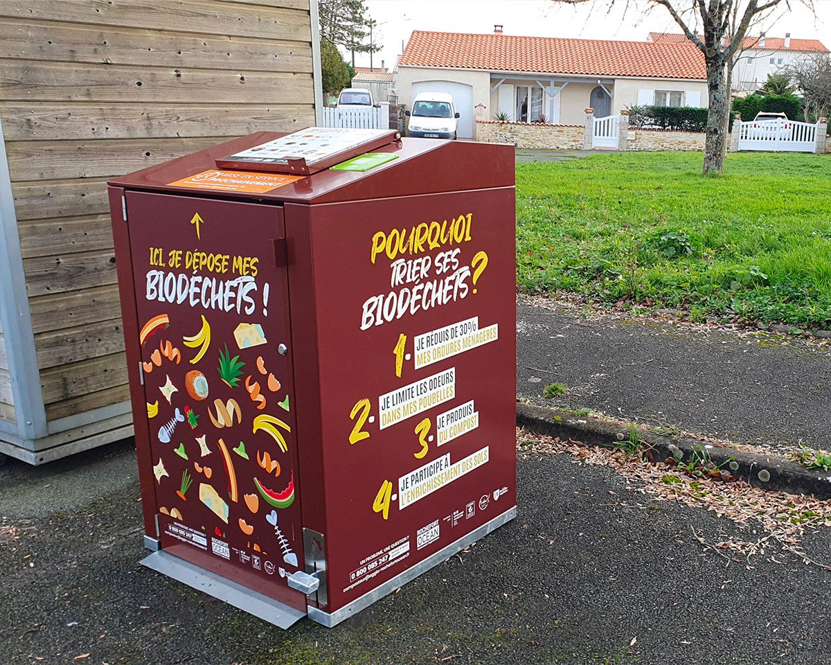 abri bac biodéchets 240 litres rochefort