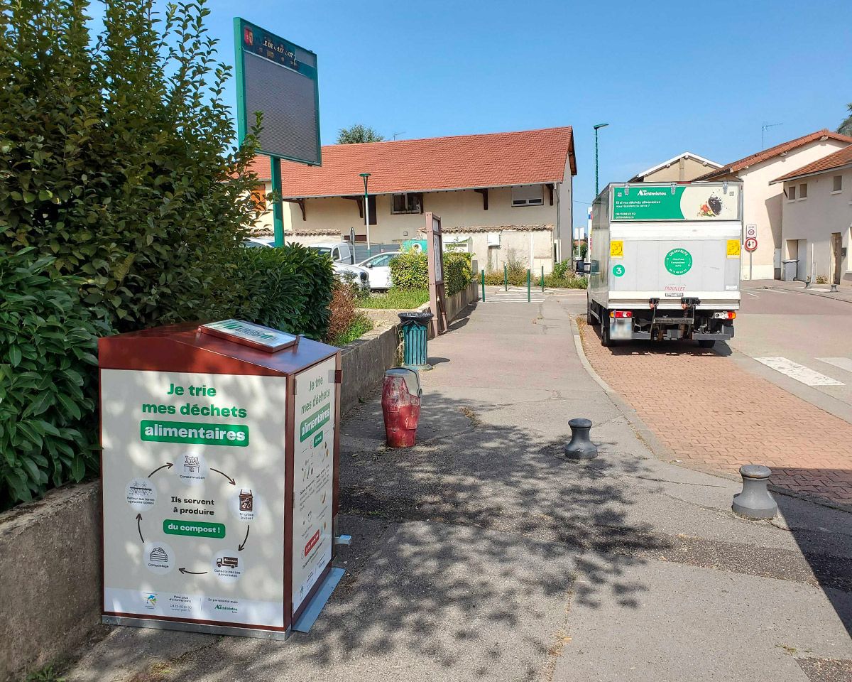 point d'apport volontaire biodéchets lyon saint exupéry en dauphiné