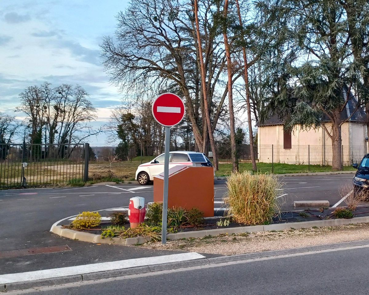 point d'apport volontaire biodéchets 600 litres 